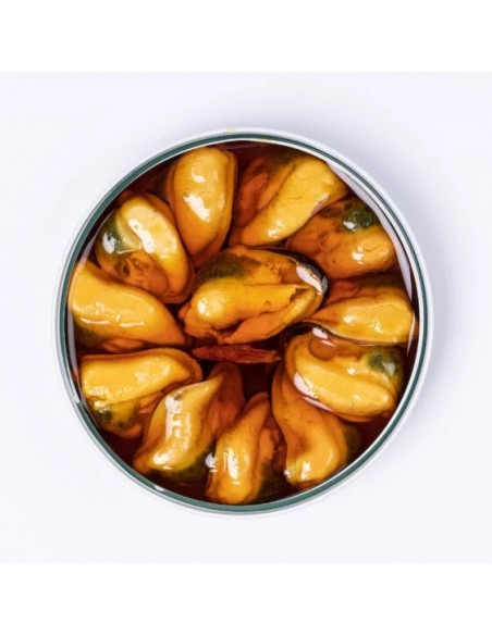 LA CURIOSA MEJILLONES EN ESCABECHE 8/12 Piezas RO-120 gr