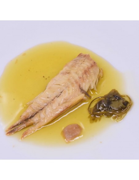LA CURIOSA FILETES DE JUREL EN A.OLIVA CON AJO Y PEREJIL RR-120 gr