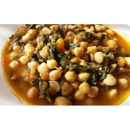 CONSERVAS SERRANO GARBANZOS CON ESPINACAS VIDRIO 680 gr