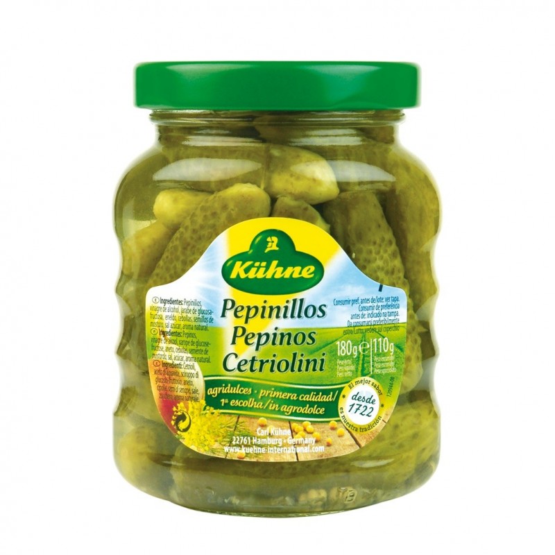 KÜHNE PEPINILLOS CITRIOLINI 180 gr